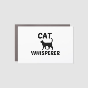 CAT WHISPERER CAR MAGNET