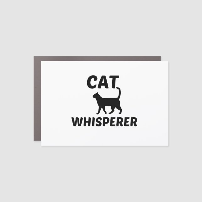 CAT WHISPERER CAR MAGNET (Front)