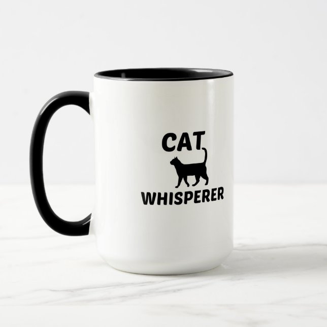 CAT WHISPERER MUG (Left)