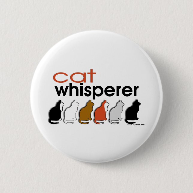 Cat Whisperer Pinback Button (Front)