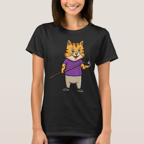 Cat Whisperer Snooker Pool Player Sport   Billiard T_Shirt