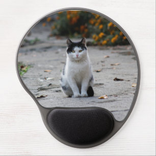 Cat, White, Pet Gel Mouse Pad