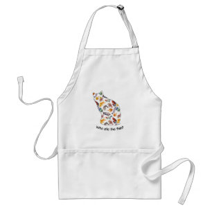 Cat: who ate the fish? adult apron