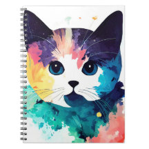 Cat Wild Nature Animal Color Art Painting