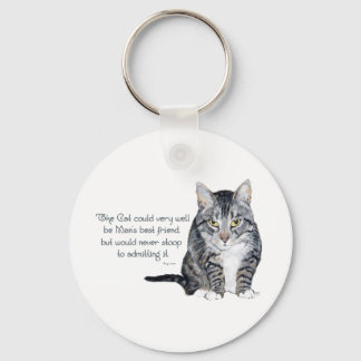Cat Wisdom - and Friendship Keychain