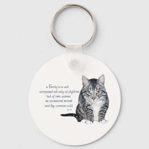 Cat Wisdom _ Family Dynamics Keychain