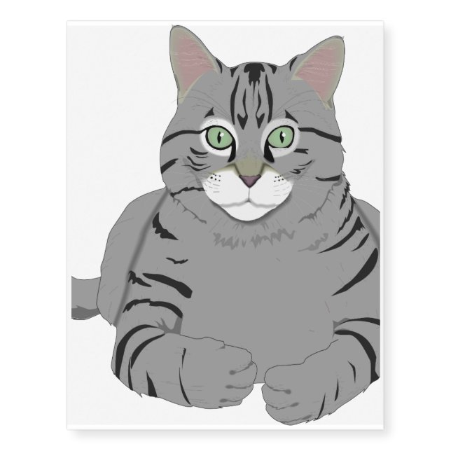 Cat Wisdom Temporary Tattoos (Front)