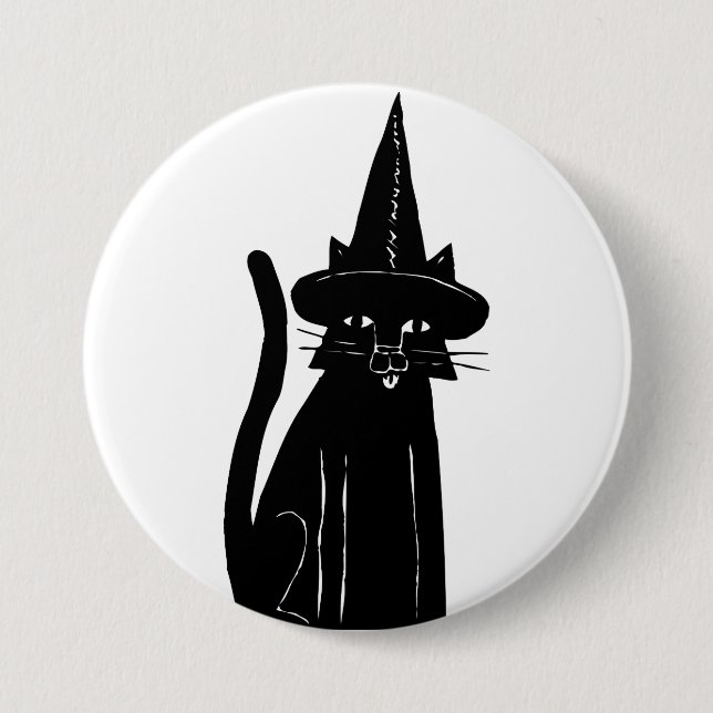 Cat Witch Button (Front)