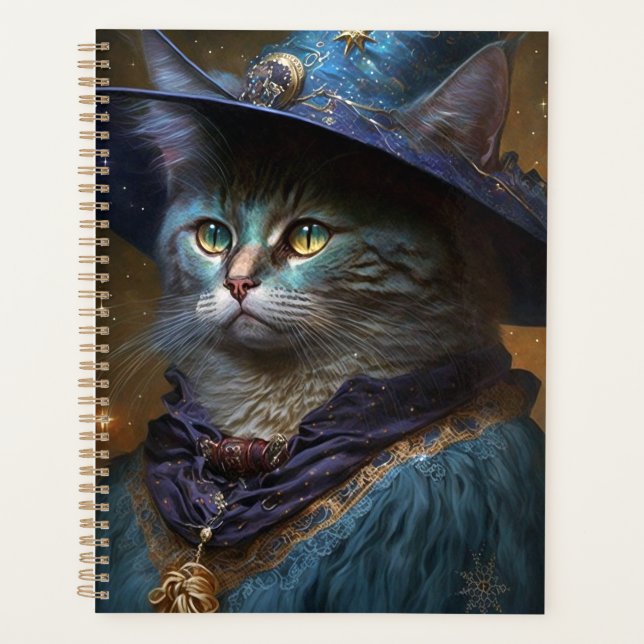 Cat Witch Fantasy Art Planner (Front)