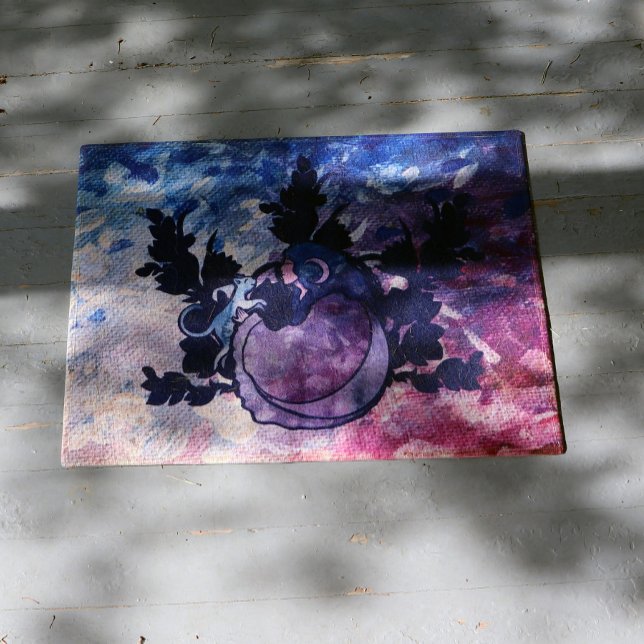 Cat Witch Moon Goddess Wiccan Cat Person Doormat (Creator Uploaded)