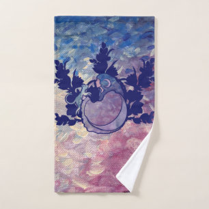 Cat Witch Moon Goddess Wiccan Cat Person Hand Towel