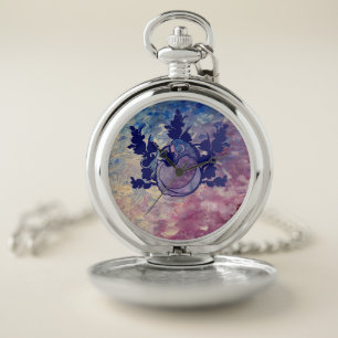 Cat Witch Moon Goddess Wiccan Cat Person Pocket Watch