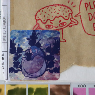 Cat Witch Moon Goddess Wiccan Cat Person Square Sticker