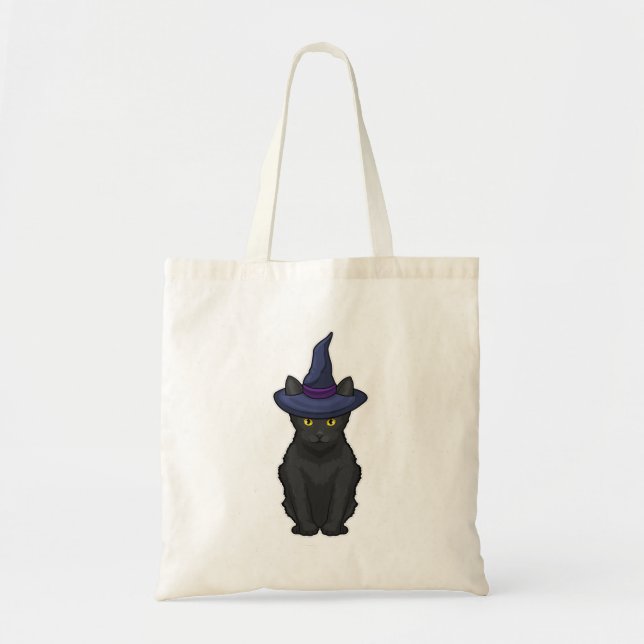 Cat Witch Tote Bag (Front)