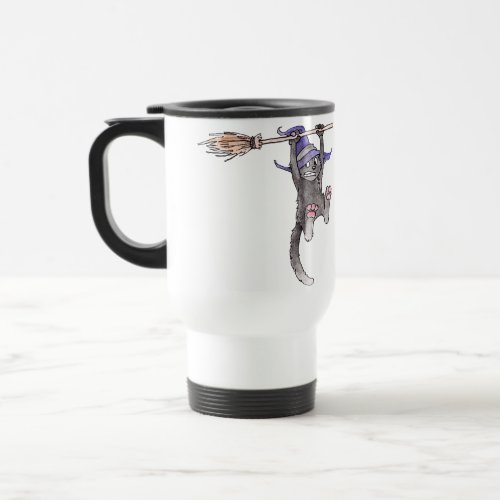 Cat Witch Travel Mug