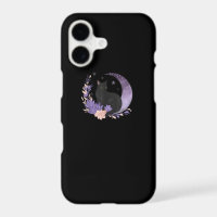 Cat Witchy Moon Flowers Pastel Goth Goblincore