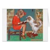 Cat with a Girl, Jessie Willcox Smith (Front Horizontal)