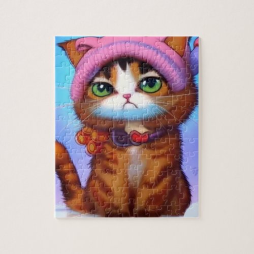 Cat With a Hat Cute and Funny Puzzle for all Ages