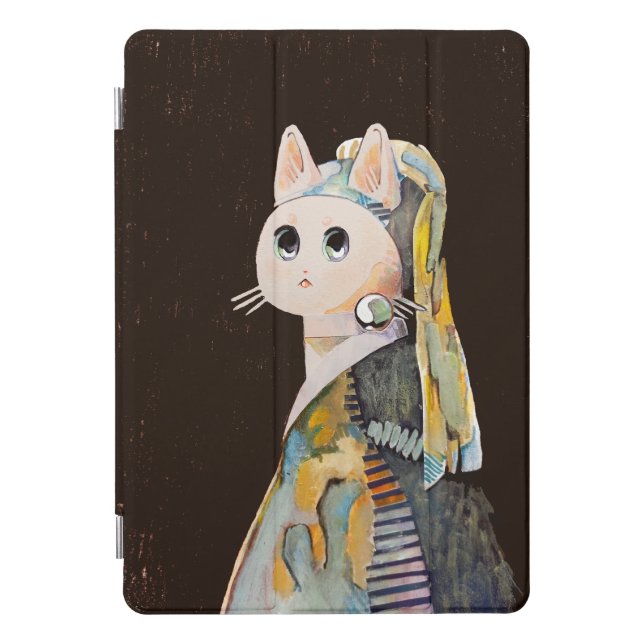 Cat with a Pearl Earring - Ipad Case (Front)