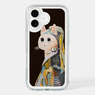 Cat with a Pearl Earring iPhone 16 Case