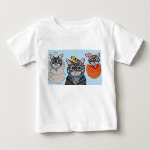 Cat with angel and devil baby T-Shirt