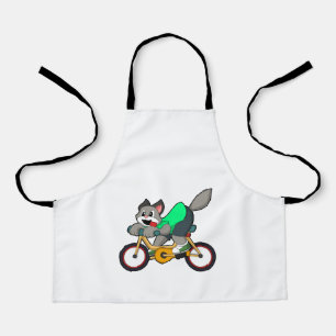 Cat with Bicycle Apron