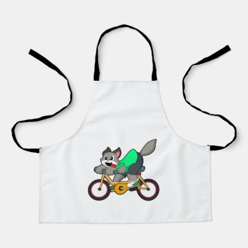 Cat with Bicycle Apron