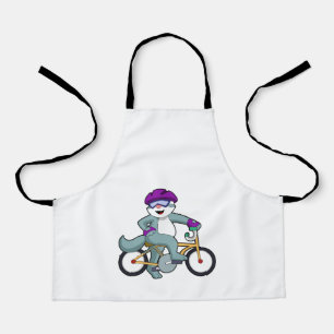 Cat with Bicycle Apron