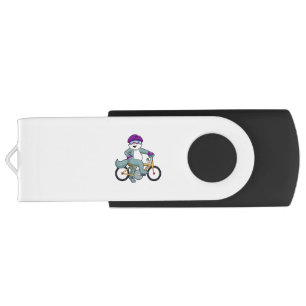 Cat with Bicycle Flash Drive