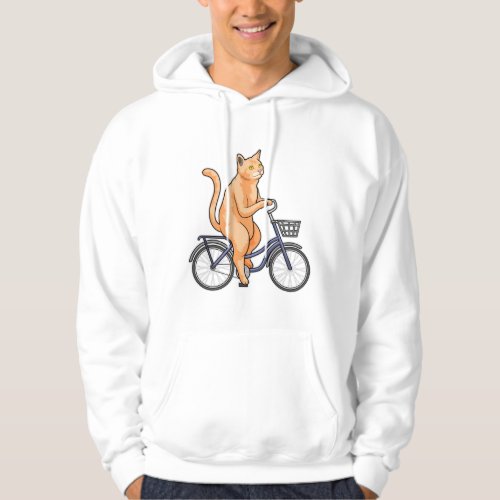 Cat with Bicycle Hoodie
