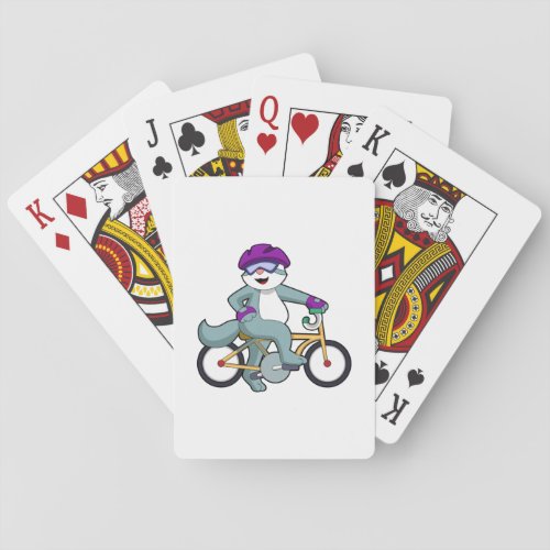 Cat with Bicycle Playing Cards
