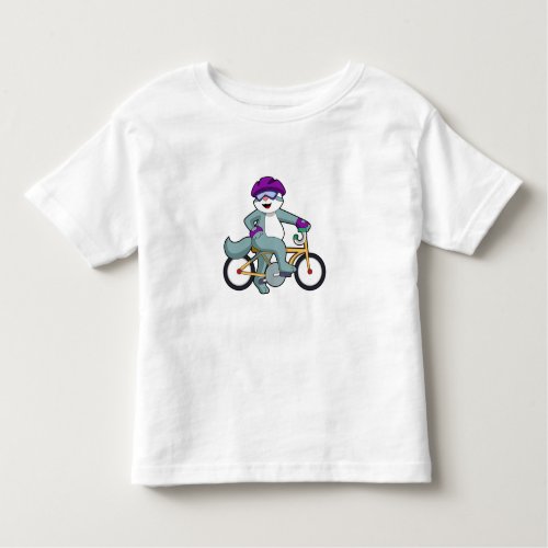 Cat with Bicycle Toddler T_shirt