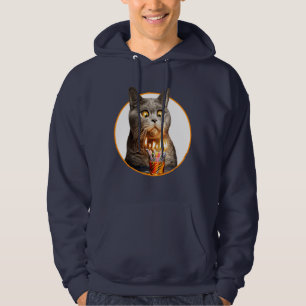Cat With Birthday Shot Glass Hoodie