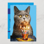 Cat With Birthday Shot Glass Invitation