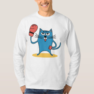 Cat with Boxing Gloves T-Shirt