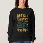 Cat  with Cats for Men Women Cat Sweatshirt