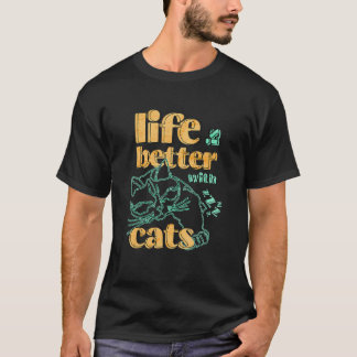Cat with Cats for Men Women Cat T-Shirt