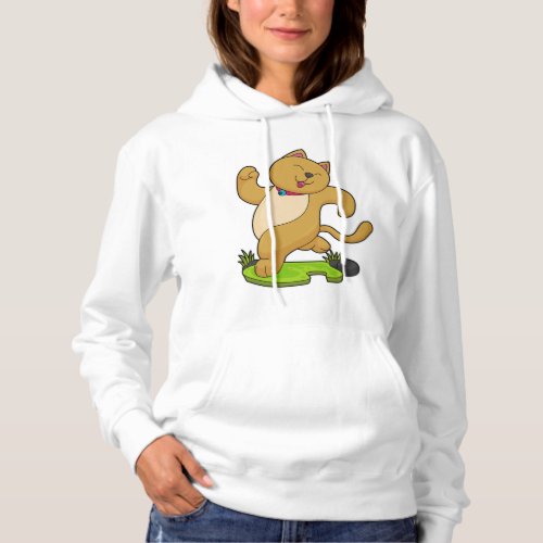Cat with Choker at Running Hoodie