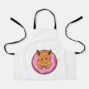 Cat with Donut Apron