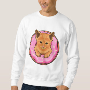 Cat with Donut Sweatshirt