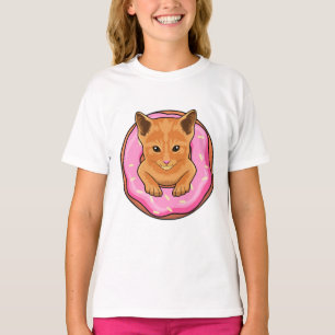 Cat with Donut T-Shirt