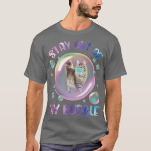 Cat With Face Mask Quarantined Yoga Stay Out Of My T-Shirt