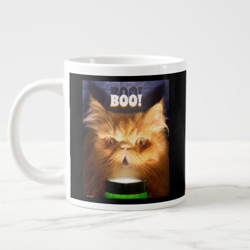 Cat With Flashlight Giant Coffee Mug
