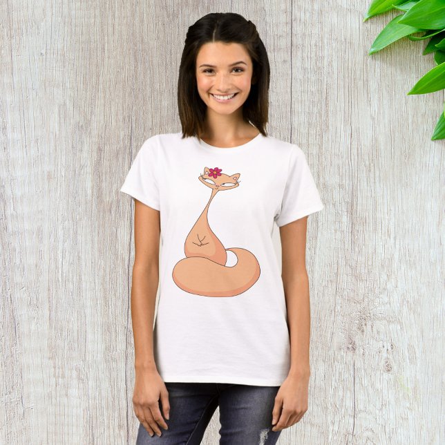 Cat with Flower Cute Kawaii Kitty T-Shirt (Creator Uploaded)