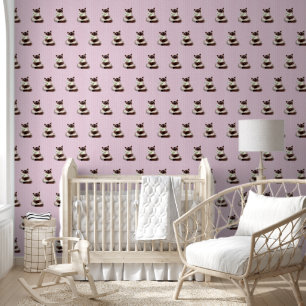 Cat with Flower Wallpaper