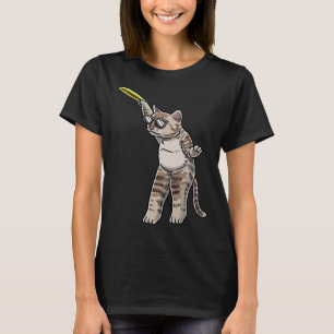 Cat With Frisbee Disc Frisbee Player Thrower Disc T-Shirt