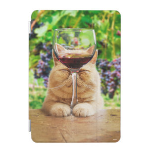 Cat With Glass of Wine iPad Mini Cover
