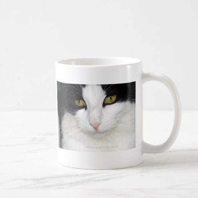 Cat with Golden Eyes Coffee Mug (Right)