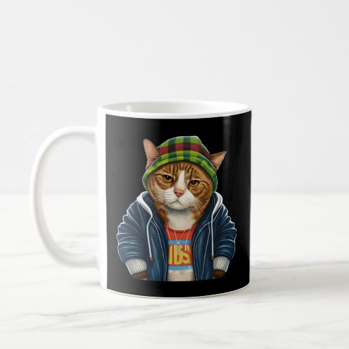 Cat With Illustration  Coffee Mug