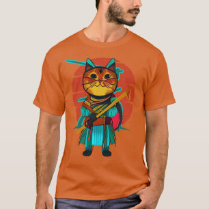 Cat with katana  T-Shirt